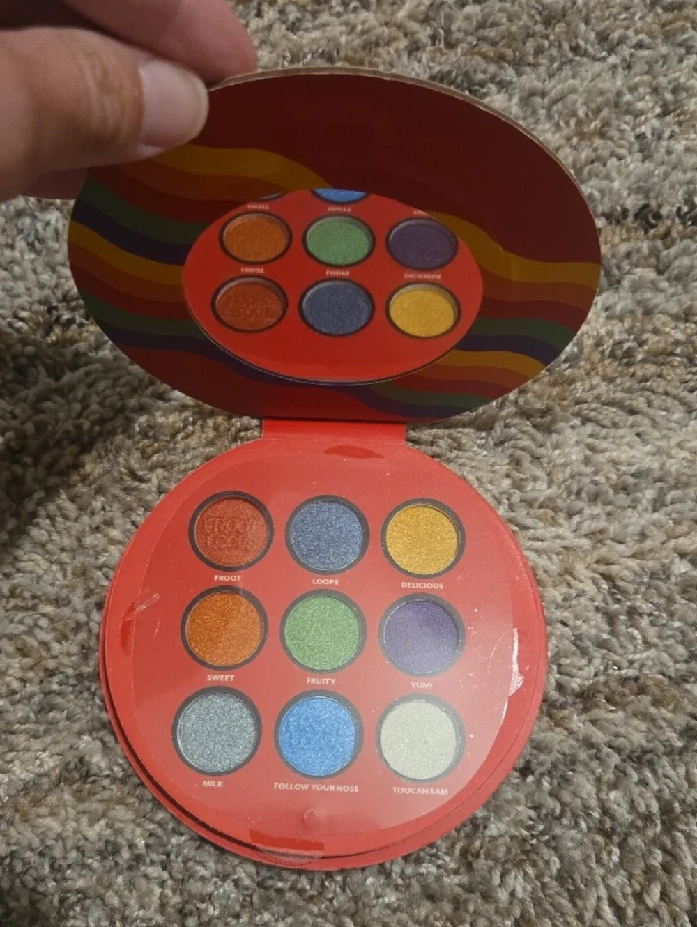 Froot Loops Red Eyeshadow Palette - Vibrant Multi-Color Look